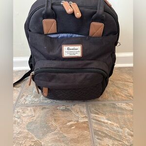 Black diaper bag